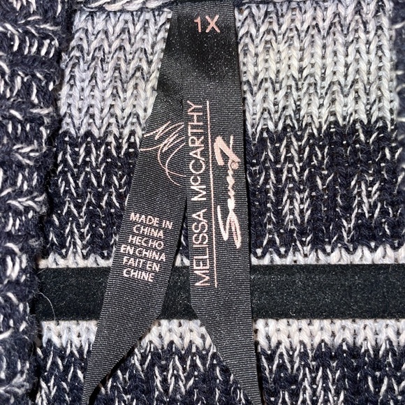 Seven7 by Melissa McCarthy Fringe Cardigan size 1X - Picture 4 of 5